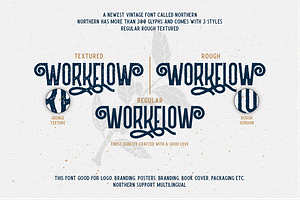 Northern 5 Fonts With Extras