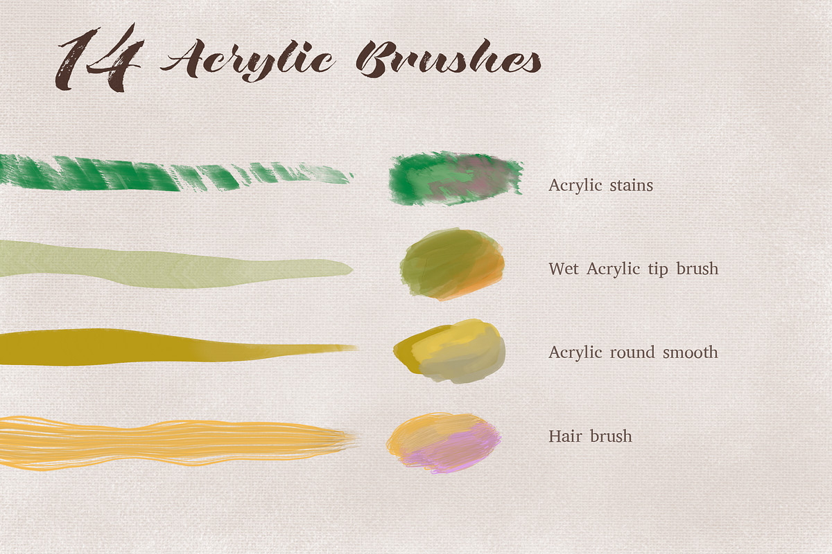 Procreate Oil and Acrylic Brushes, a Brush Add-On by Michal Design (Photo 7 of 10)