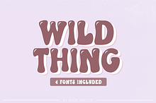 WILD THING Retro Font Family