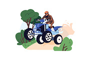 Extreme sport on summer vacation set, a Sport Illustration by PaperTrident (Thumbnail 6 of 9)