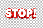 Stop Editable Text Effect PSD, a Layer Style Add-On by TrueVector (Thumbnail 2 of 2)