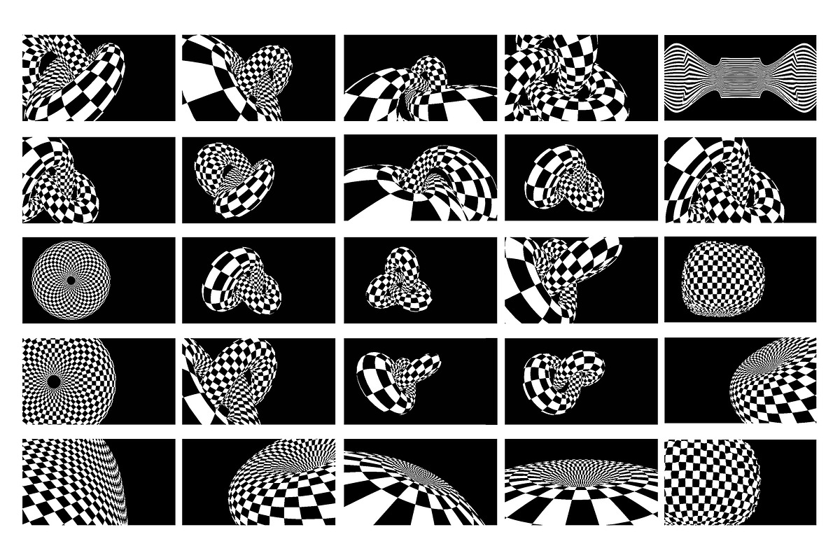 Op Art - Vector backgrounds bundle, a Background Graphic by RDShop (Photo 14 of 14)