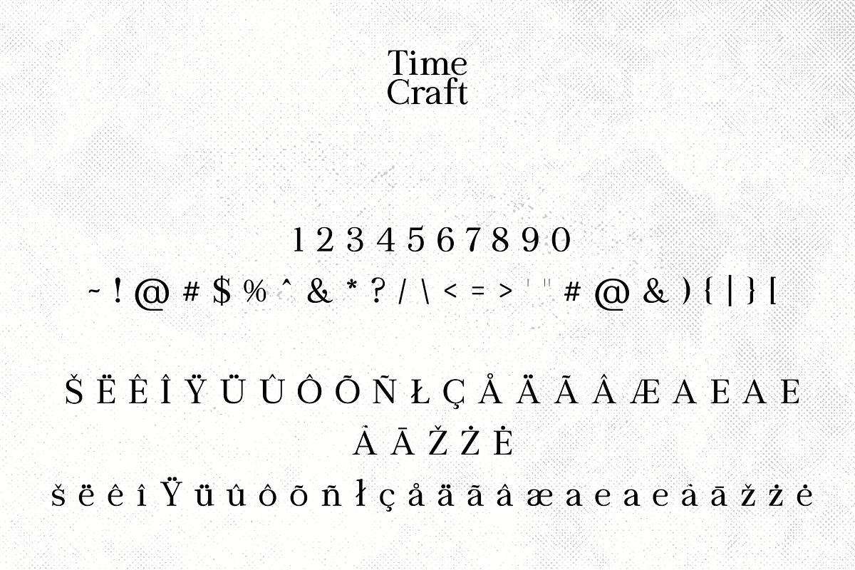Time Craft - Timeless Serif, a Sans Serif Font by HipFonts (Photo 3 of 12)