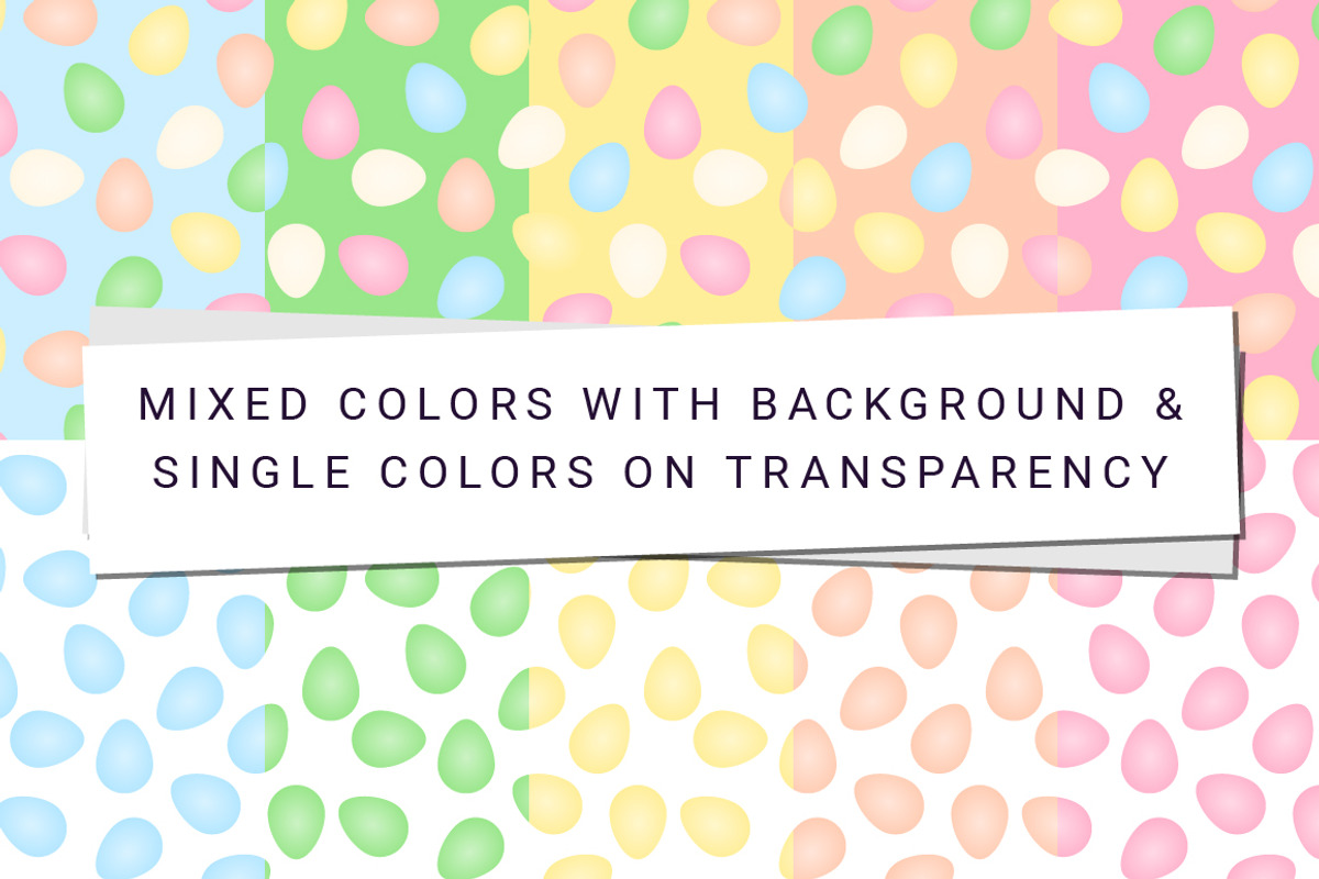 55 Easter Eggs Vector Patterns, a Pattern Graphic by Anne Elster Design (Photo 2 of 7)