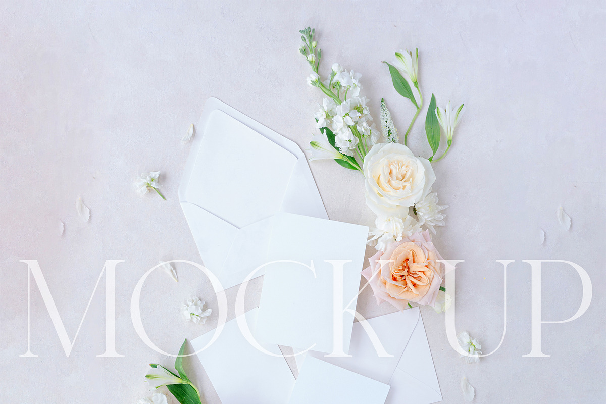 Styled flatlay invitation - Warmth09, a Merchandise Mockup by The Amore Vault (Photo 4 of 4)