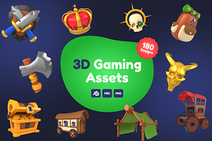 3D Game Assets Icons, an Emoji Icon by Vectors Market
