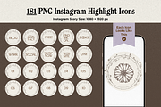 Vintage Aesthetic Highlight Icons, an Outline Icon by Marcia B Studio (Thumbnail 7 of 7)