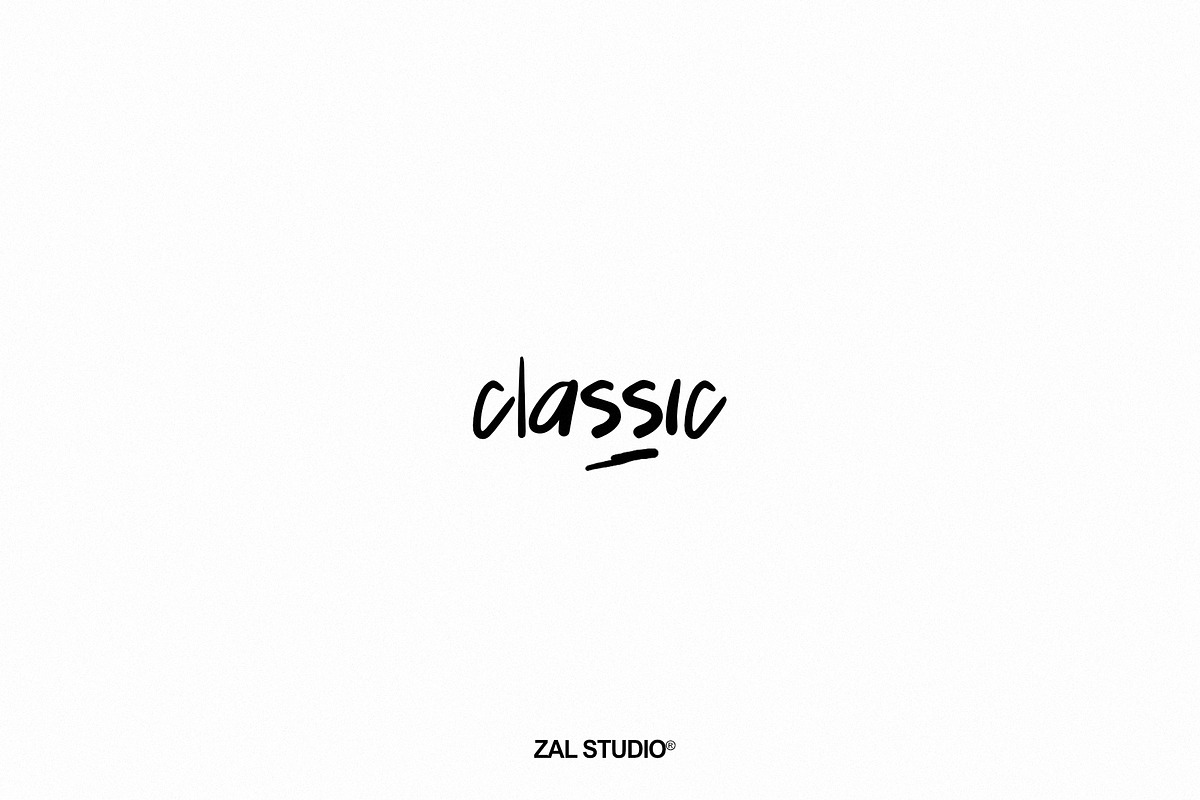 Classic - Handwritten Brush Font, a Handwritten Font by ZAL STUDIO (Photo 1 of 3)