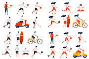 Summer Activities Illustrations Set, a Healthcare Illustration by Tashal (Thumbnail 2 of 8)
