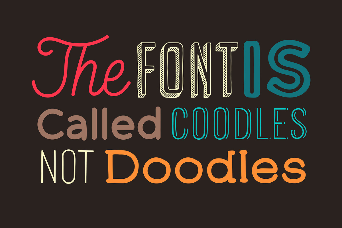 Coodles Hand Drawn Font Family preview 7