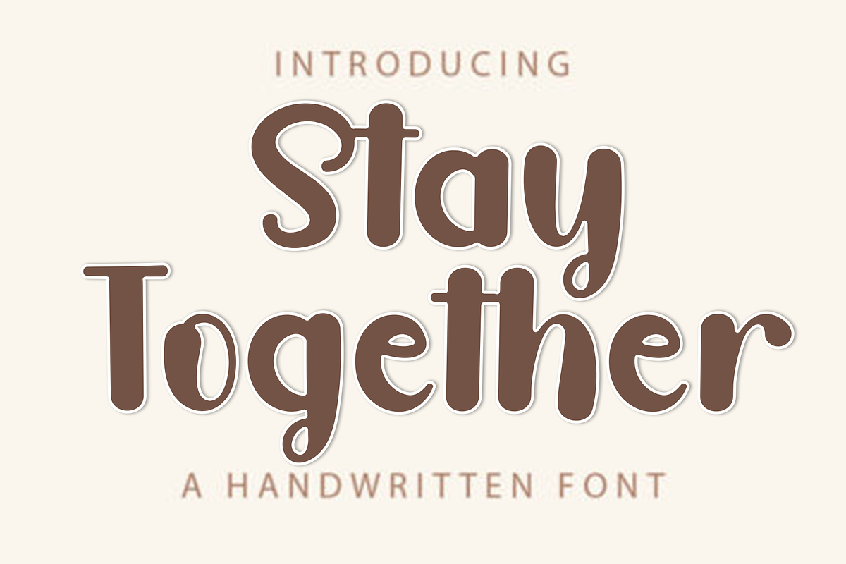 Stay Together, a Handwritten Font by InermediaSTUDIO (Photo 1 of 7)