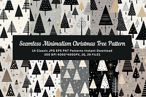 14 seamless minimalism Christmas, a Pattern Graphic by ARTOZEN DIGITAL