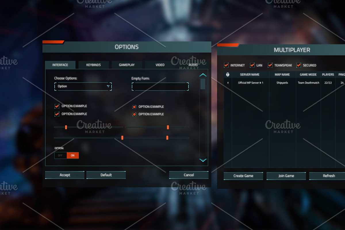 Sentinel FPS GUI, a Templates & Theme by Kodiak Graphics (Photo 9 of 9)