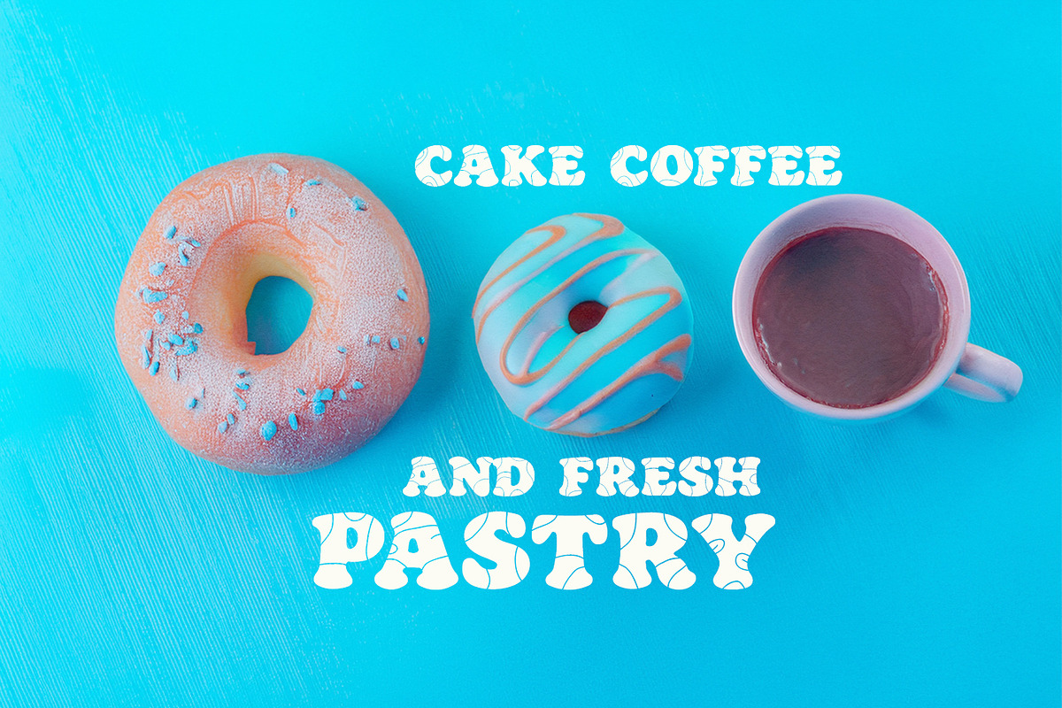 Omako Phonta Playful Psychedelic, a Slab Serif Font by Maulana Creative (Photo 4 of 7)