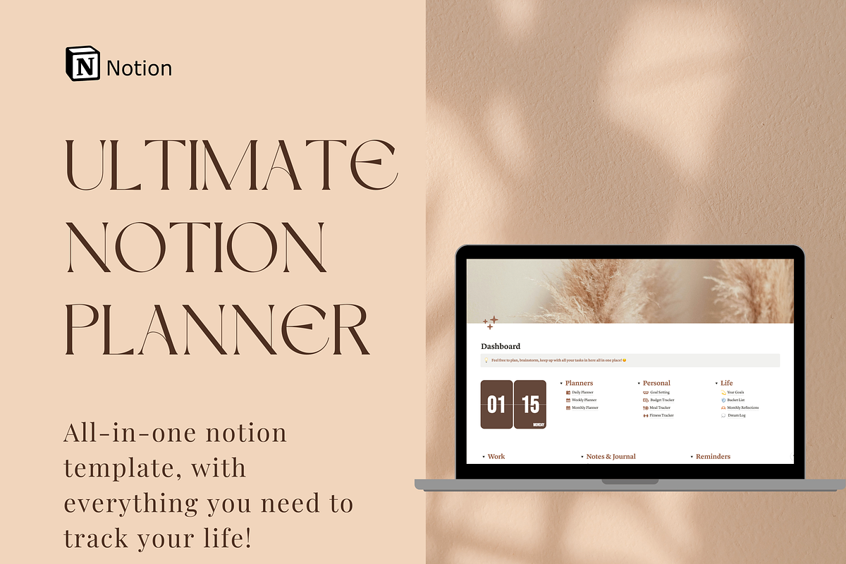 Ultimate Notion Planner, an App Template by Lumina Alchemy (Photo 2 of 10)