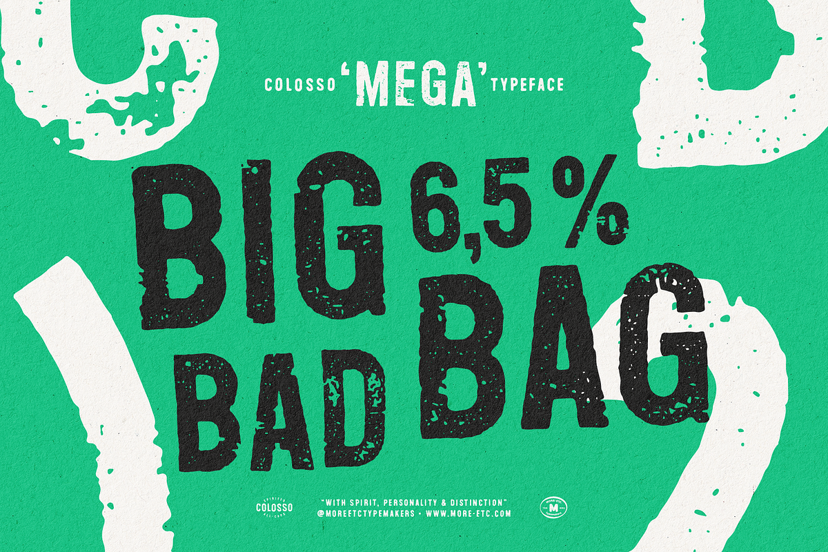 Colosso Mega Display Font, a Sans Serif Font by More Etc. Studios (Photo 5 of 13)