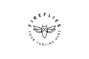 fireflies logo illustration, a Branding & Logo Template by Dyn Studio