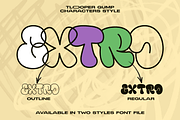 Tlooper Gump - Bubble Graffiti Style, a Sans Serif Font by RagamKata (Thumbnail 6 of 12)
