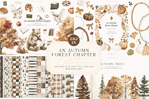 An Autumn Forest Chapter Collection, an Animal Illustration by PeDe Designs