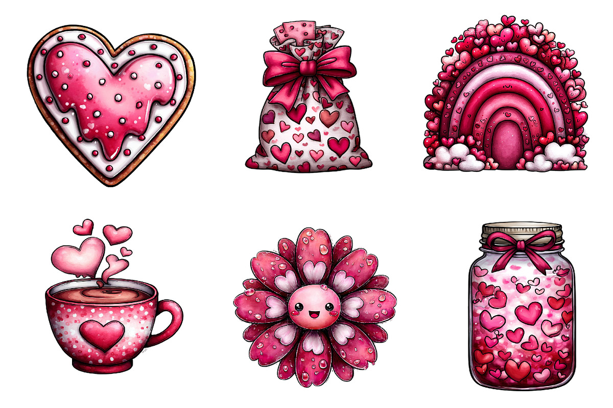 cute-valentine love valentine clipar, an Illustration by CreationArt (Photo 3 of 5)