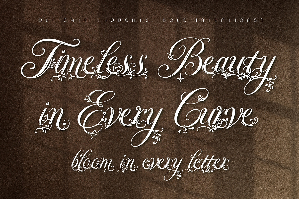 FLORAL DECORATIVE FONT COLLECTION, a Script Font by HypeWorksCo (Photo 9 of 18)