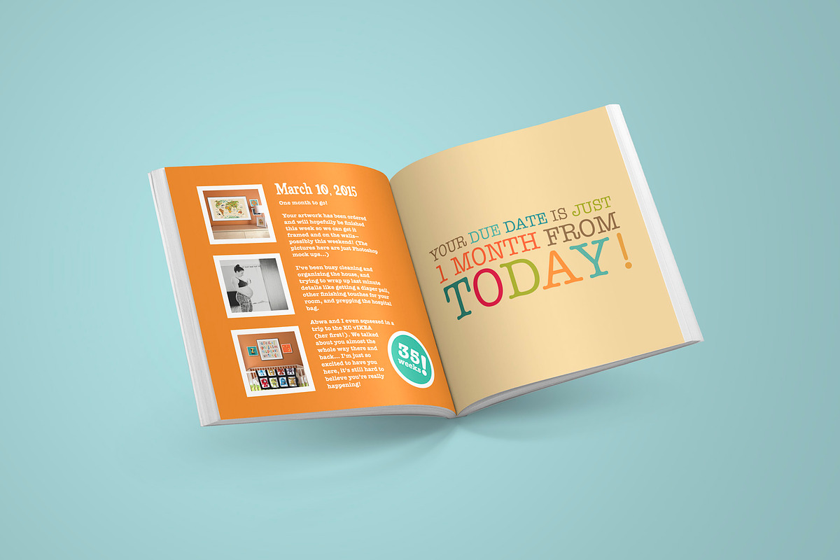 Pregnancy Album and Diary Template, a Magazine Template by Khara Plicanic (Photo 4 of 7)