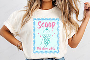 Summer Ice Cream Hand Drawn Line Art, an Illustration by Dream Creation (Thumbnail 2 of 7)