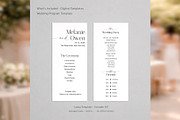 Elegant Wedding Program Canva bd005, a Card Template by TyphoonStudio (Thumbnail 2 of 10)