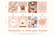 Bakery Instagram Post Templates, a Social Media Template by Hell Yeah Designs (Thumbnail 8 of 8)