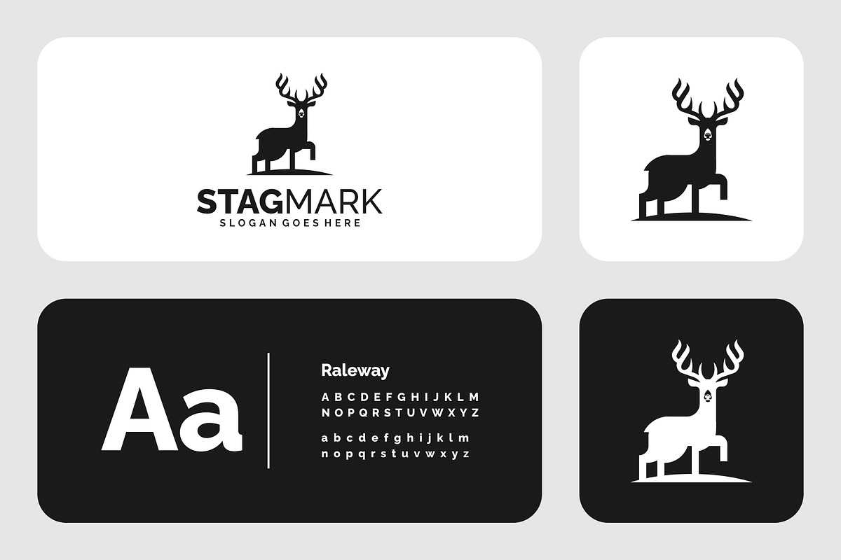Minimalist Silhouette Deer Logo, a Branding & Logo Template by Artnivora.Std (Photo 2 of 4)