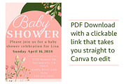 Baby Shower Invitation - Canva, an Invitation Template by Inez Jestine (Thumbnail 3 of 3)