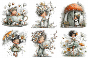 Whimsical Spring Fairy Clipart, an Illustration by Daily.Designs (Thumbnail 4 of 7)