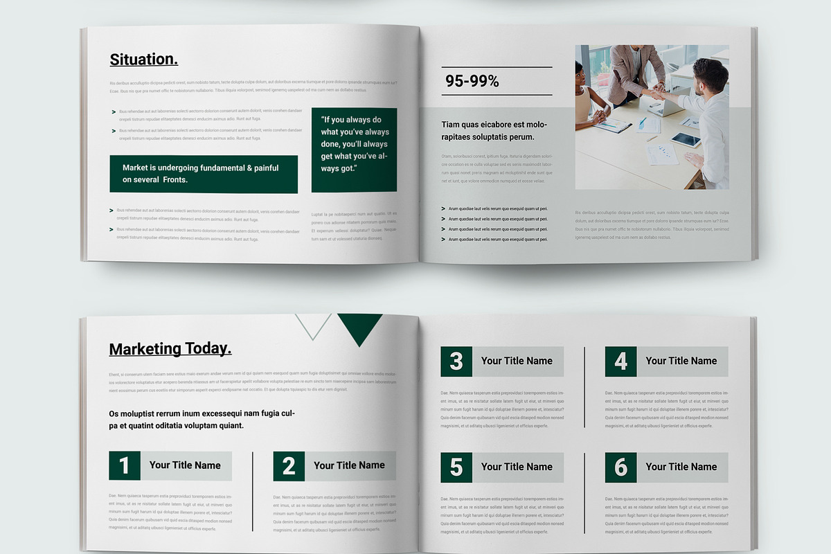Landscape White Paper Layout, a Brochure Template by ContestDesign (Photo 3 of 5)