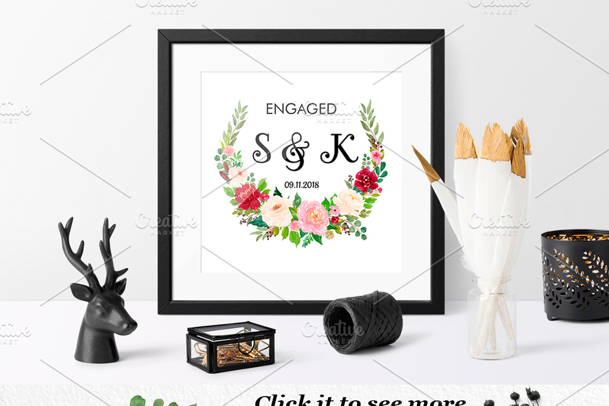 Watercolor Flower Graphic Set, a Decorative Illustration by Elly Studio (Photo 6 of 12)