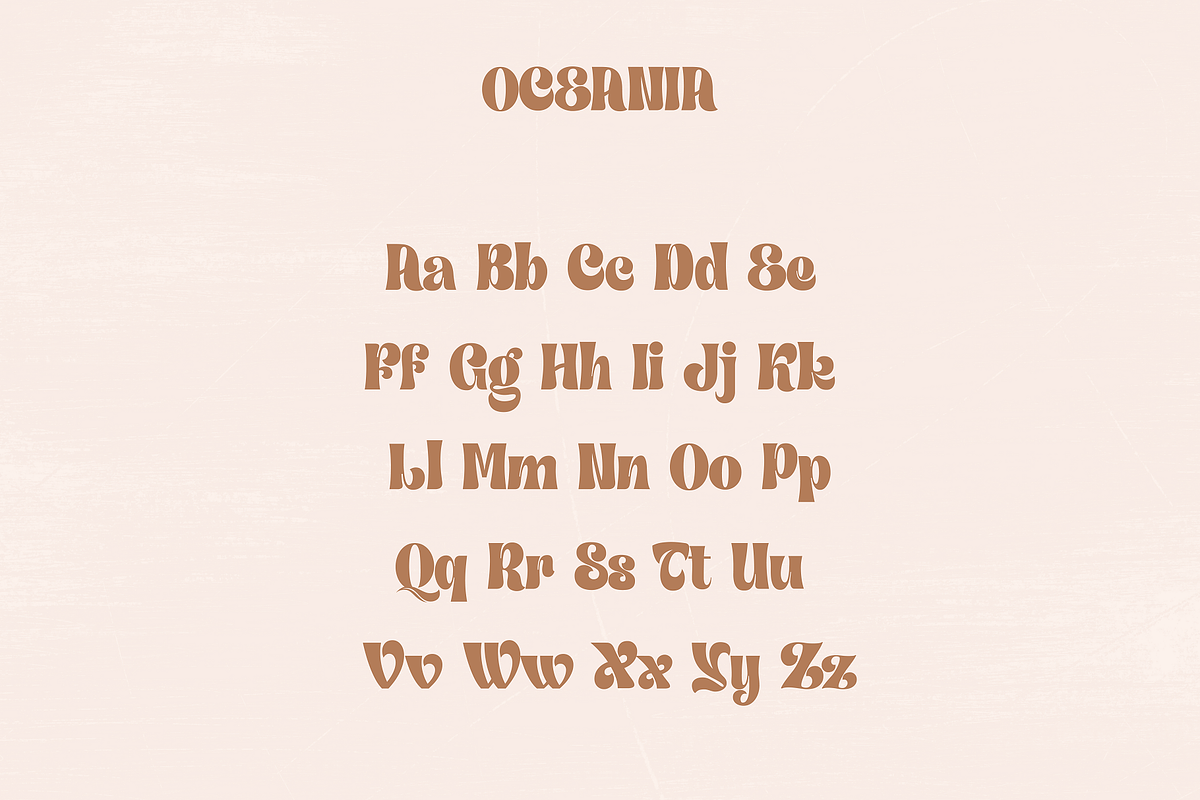 Oceania - Mesmerizing Typeface, a Font by HipFonts (Photo 2 of 10)