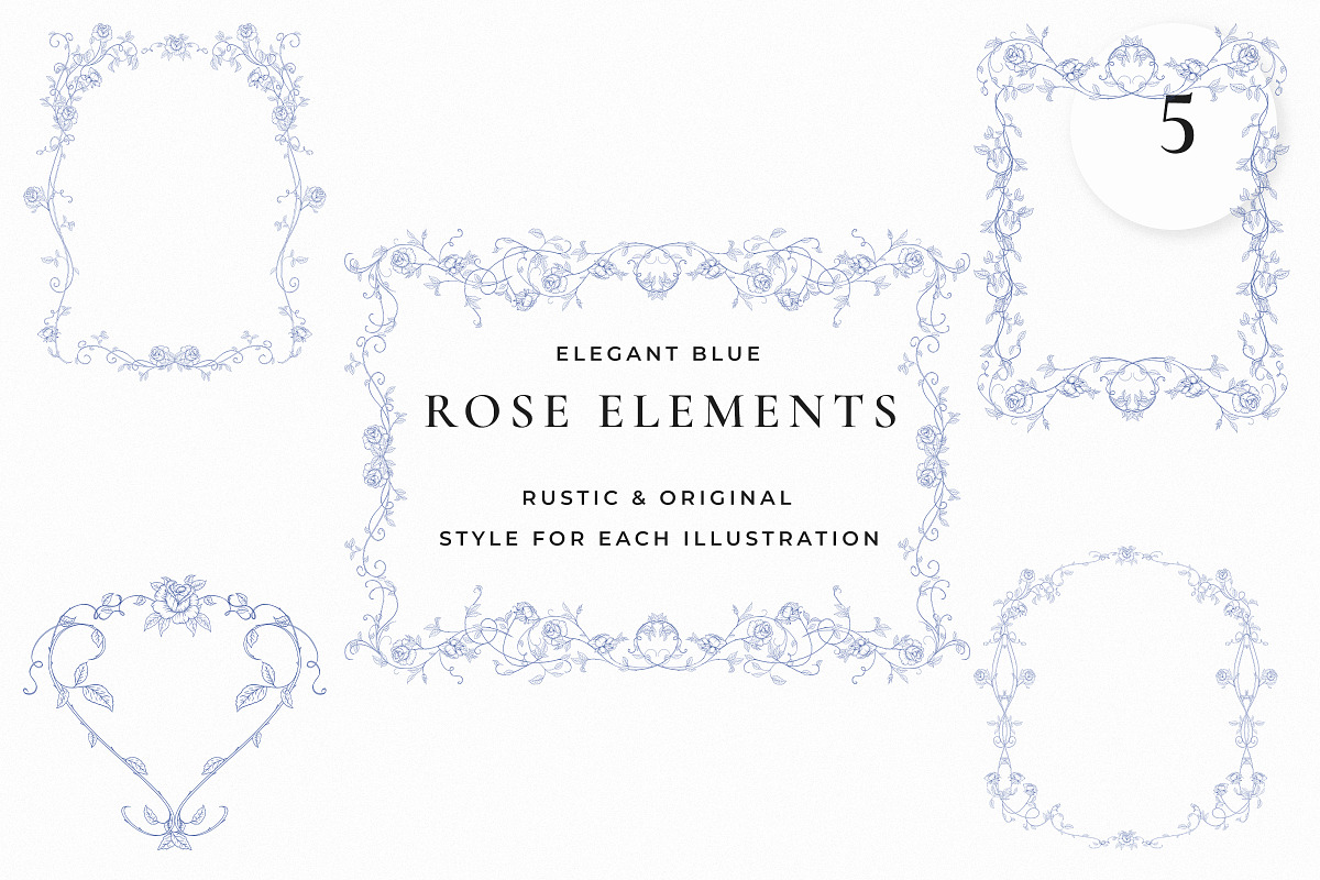 Rose Garden LineArt, a Decorative Illustration by AW Studios (Photo 5 of 9)