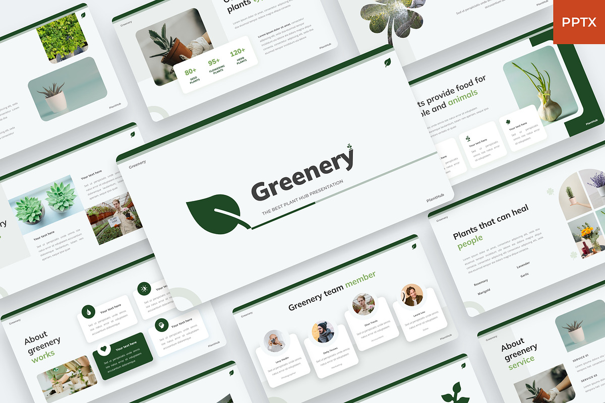 Plants and vegetation PowerPoint, a Presentation Template by BeadyLab (Photo 1 of 6)