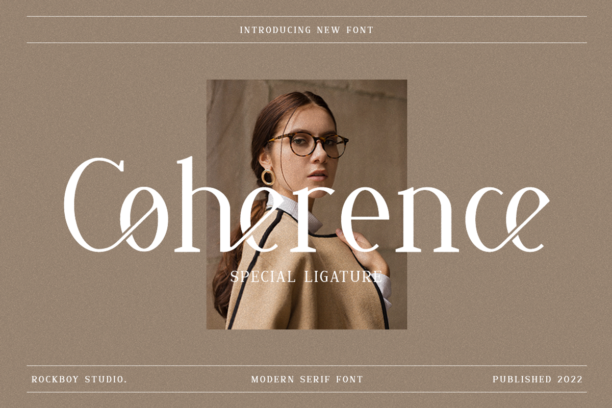 Coherence - Fashion Font, a Serif Font by RockboyStd (Photo 1 of 12)