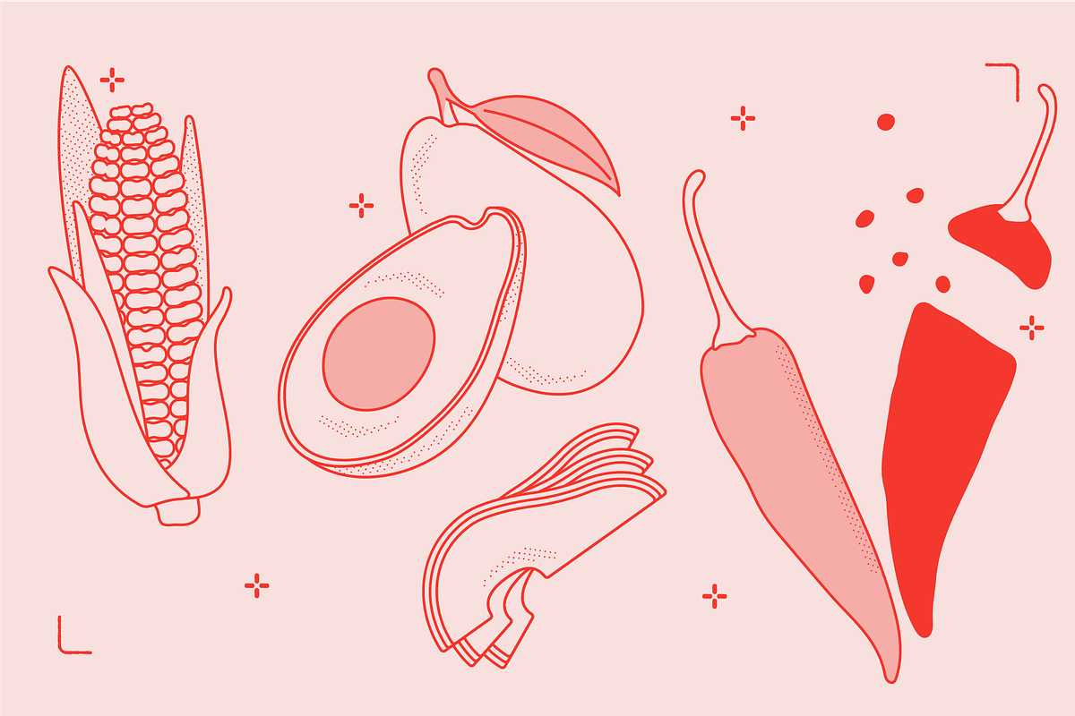 MEXICAN FOOD VECTOR ILLUSTRATIONS, a Food Illustration by TheFoodAtlas (Photo 13 of 16)