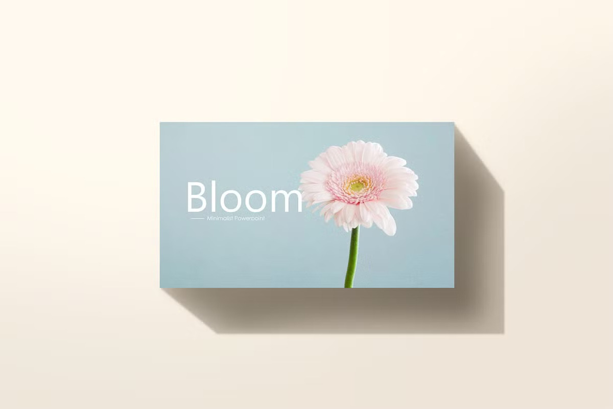 Bloom Minimal Powerpopint Template, a Presentation Template by GearShift (Photo 2 of 7)