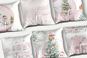 Pink Charming Christmas pattern, a Pattern Graphic by Sian Elizabeth Designs (Thumbnail 3 of 7)