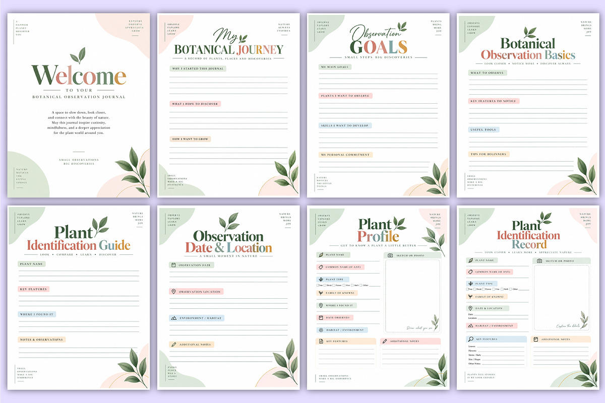 Botanical Observation Journal kdp, a Stationery Template by Mustafiz (Photo 2 of 4)
