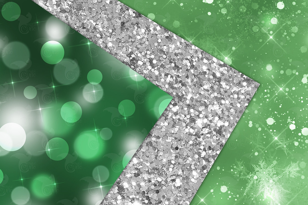 Christmas Bokeh and Glitter Textures, a Texture Graphic by Digital Curio