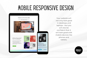 Ebook Landing Page Template Canva