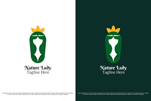 Queen Nature Logo Design Icon Vector, a Branding & Logo Template by Morvana Crew