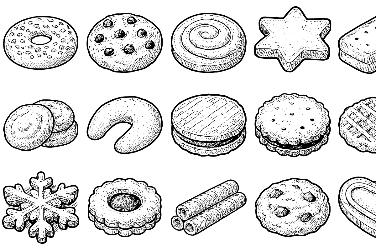 Cookies Biscuit Illustration, an Object Graphic by nikagraphic