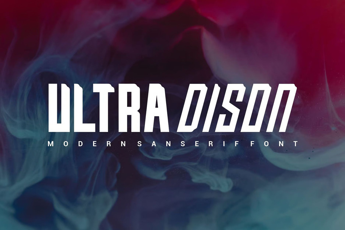 UltraDison, a Sans Serif Font by Auliacreative (Photo 3 of 5)