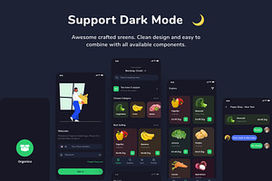 Organico Grocery App UI KIT