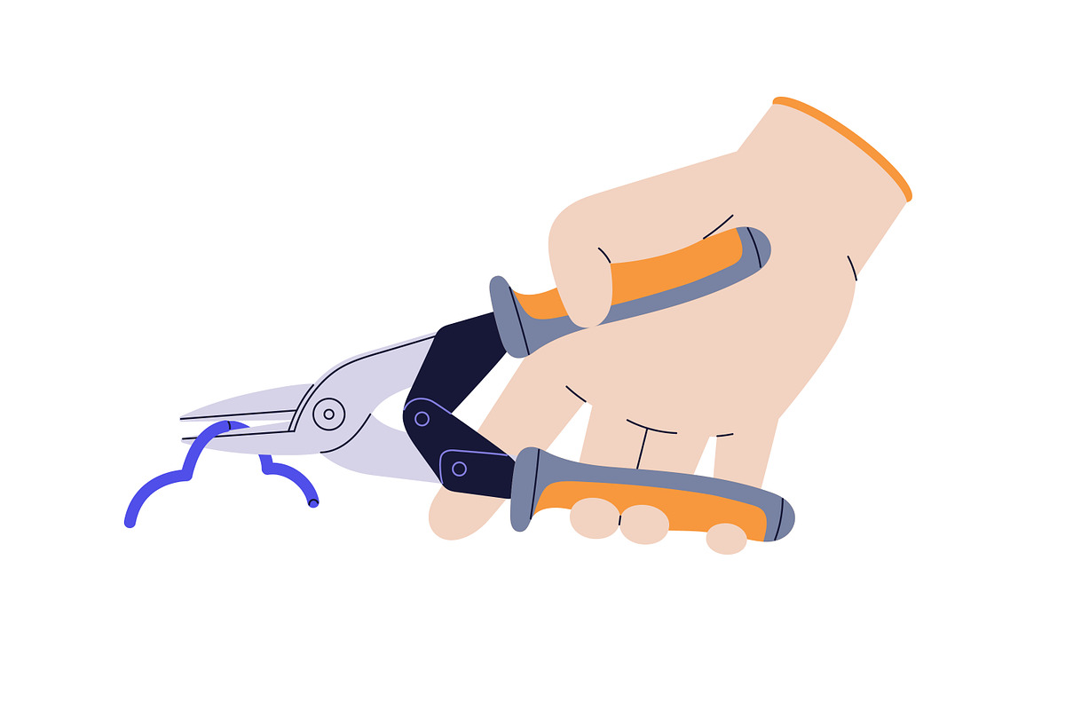 Repair, building tools in hands set, a Work Illustration by Good Studio (Photo 6 of 9)