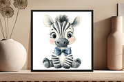 Watercolor Cute Safari Animals Png, an Illustration by DreamCafeArt (Thumbnail 5 of 5)